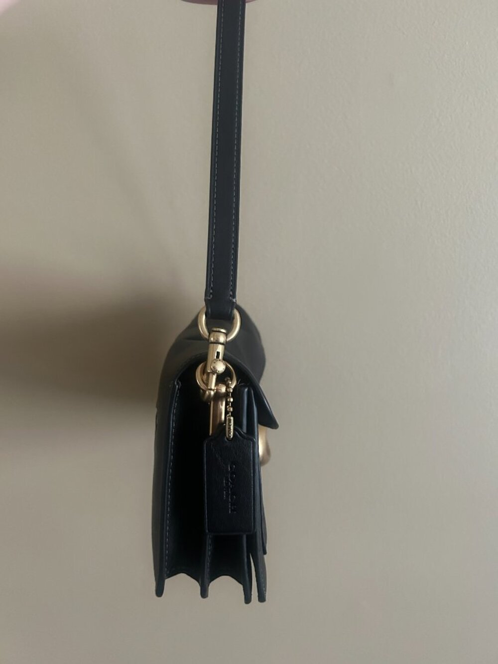 Coach Tabby Shoulder Bag 26 Black Leather #CCX04 - Picture 2 of 4